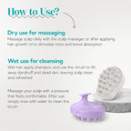 HEETA Hair Scalp Massager Shampoo Brush 2 Pack, Soft Silicone Bristles - Image 5