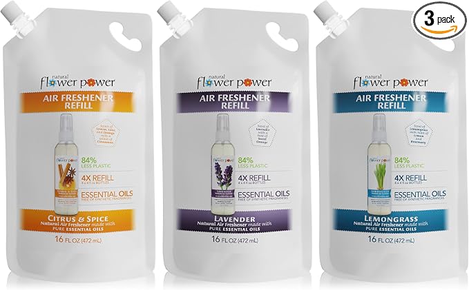 Natural Flower Power Air Freshener Spray Refills by NaturalFlowerPower