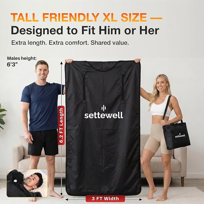 Infrared Sauna Blanket | XL Size Fits 6'5" | Low EMF Sauna Blanket - Image 3