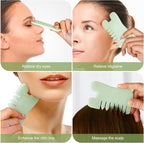 Jade Stone Gua Sha Massage Tool Set Larger Guasha Board - Image 4