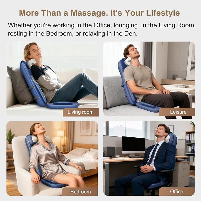 Rainwolf Shiatsu Neck and Back Massage Cushion - Image 7