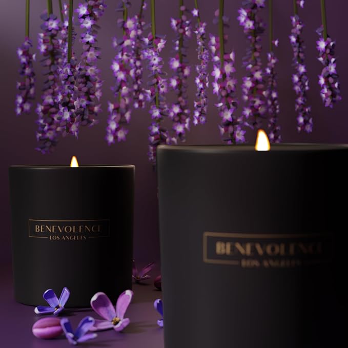 Benevolence LA Lavender & Lilac Scented Candle | Soy Christmas Candles - Image 7