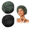 Reusable Shower Cap for Women, Large Waterproof Shower Bonnet Washable Elastic by Edoneery