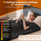 COSTWAY Infrared Sauna Blanket, Portable Full-Body Personal Sauna - Image 4