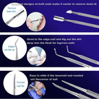 Ingrown Toenail File and Lifters Set, Professional Pedicure Tool Toenail - Image 3