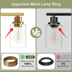 Unicozin Modern Bathroom Light Fixtures, 4 Light Vanity Lights Over Mirror - Image 3