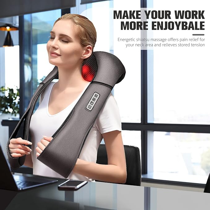 MagicMakers Neck Massager with Heat Gifts - Image 2