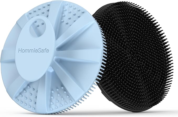 Soft Silicone Shower Brush Body Wash Bath Exfoliating Skin Massage Scrubber by Hommiesafe