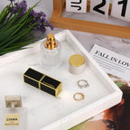 Marble Bathroom Vanity Tray, Natural Luxury Vanity Home Kitchen Bathroom Table - Image 3