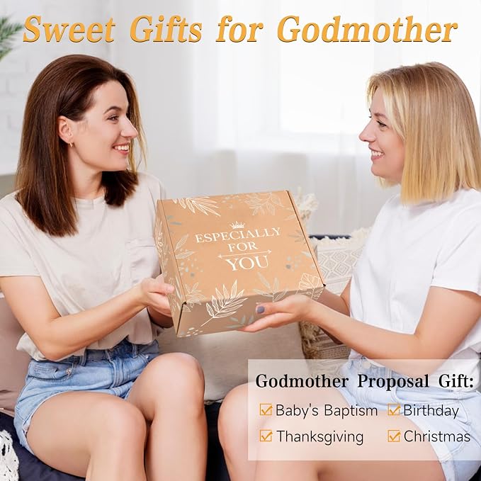 iAOVUEBY 7PCS Godmother Proposal Gift, Will You Be My Godmother, 16oz Glass Cup - Image 7