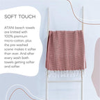ATANI 69x35 in Oversized Turkish Beach Towel Set - Image 9