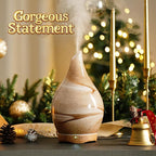 Porseme 280ml Essential Oil Diffuser Glass Color Changing Aroma Air Diffusers - Image 4