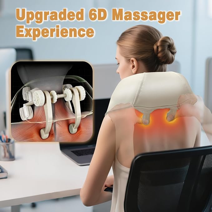Joyset Neck Massager for Pain Relief Deep Tissue, Cordless Neck Massager and - Image 5