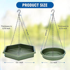 Hanging Bird Bath，2 in 1 XL Hanging Bird Feeder & Birds Bath - Image 2