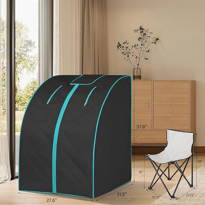 Smartmak Far Infrared Sauna, Full Body One Person Portable SPA Set - Image 2