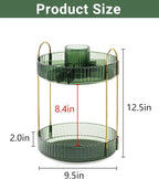 Asayuee 360 Rotating Makeup Organizer, 2 Tier Large Capacity Make Up Organizers - Image 5