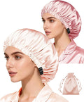 3Pcs Hair Bonnets For Sleeping Satin Bonnet For Women Silk Bonnets Womens Curly by WJingYiJia