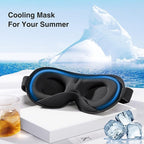 YFONG Weighted Sleep Mask, Women Men 3D Blocking Lights Sleeping Mask, Pressure - Image 7