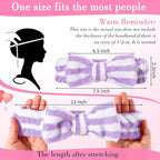 WILLBOND 24 Pieces Spa Headband Bulk Skincare Headbands Face Wash Makeup - Image 2