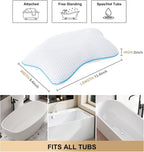Non Slip Bath Pillow, Luxury Spa Bathtub Head & Neck Rest Support, Permeable - Image 7
