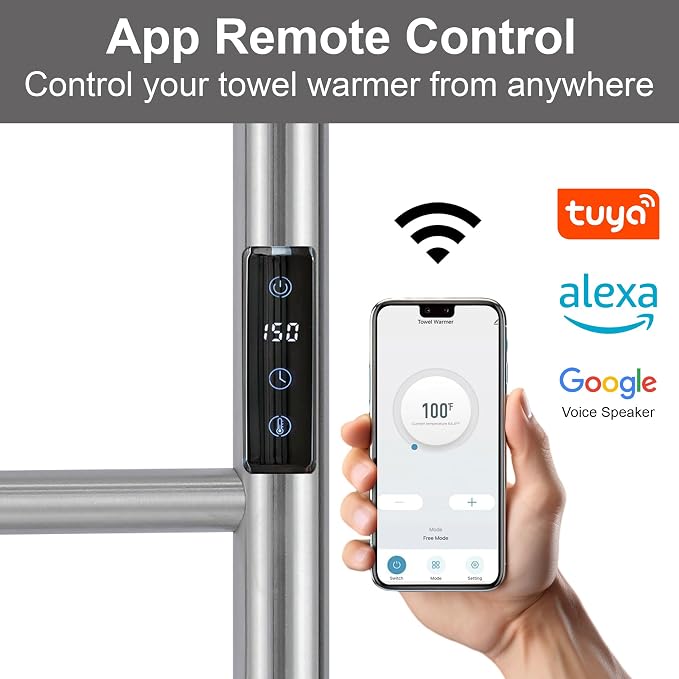 Electric Towel Rack with Voice Control - Image 2