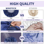 3 PCS Shower Caps for Women, Upgrade Comfortable & Extra Large & Double Layers - Image 5