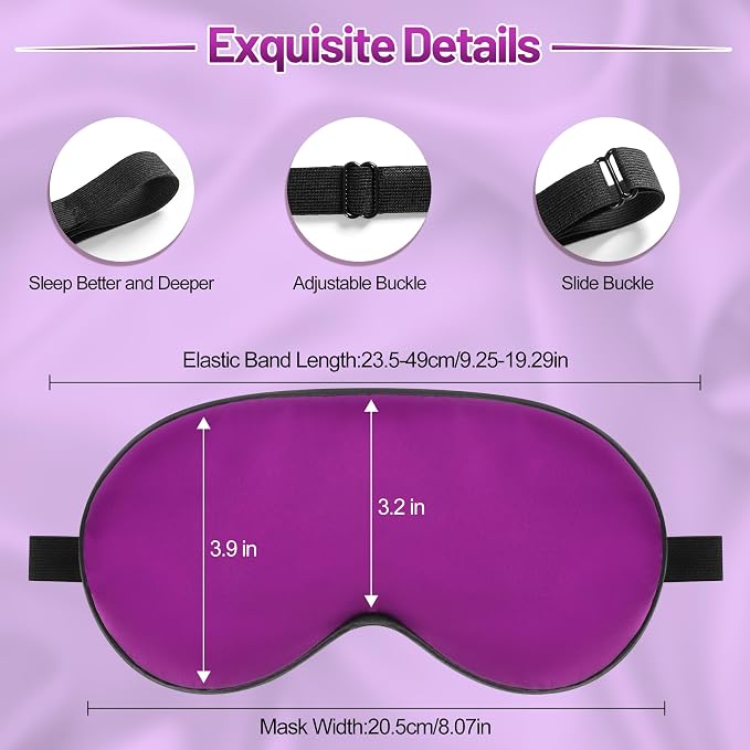 Sleep Mask, Silk Eye Mask for Sleeping - Image 3