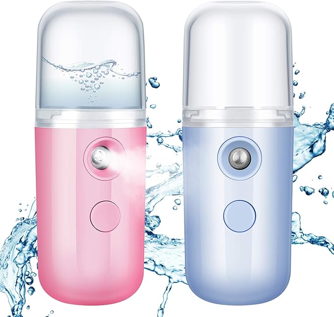 Honoson 2 Pack Nano Facial Mister Spray Bottle Handheld Humidifier Portable by Honoson