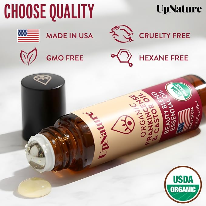 UpNature Beauty Castor Oil Roll On Eye Roller - Image 6