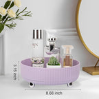 Anyoifax Makeup Perfume Organizer Tray 360 Degree Rotating Lazy Susan Skincare - Image 4