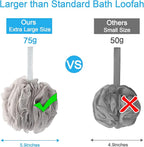 AmazerBath Loofah Sponge 75g/Piece, Exfoliating Bath Sponge Body Scrubber - Image 6