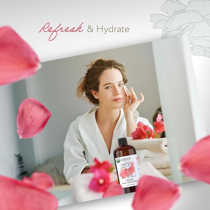 HBNO California Bottled Organic Rose Water - Image 6