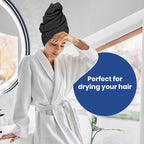Linteum Textile Supply Luxury Hair Towels 100% Ring Spun Cotton Towel - Image 7