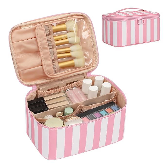 OCHEAL Makeup Bag, Travel Makeup Organizer Bag, Large Capacity Cosmetic Bags by OCHEAL