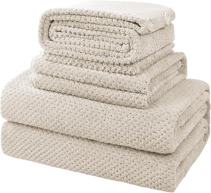 MaopaoBeauty 35X70 Inches Extra Large Bath Towels Sets of 4 by BESTCHOICEFORYOU%EF%BC%81