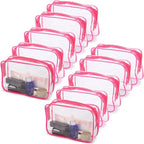 Tbestmax 10 Pcs Clear Cosmetic Bags Small Makeup Bags Portable Waterproof by Tbestmax
