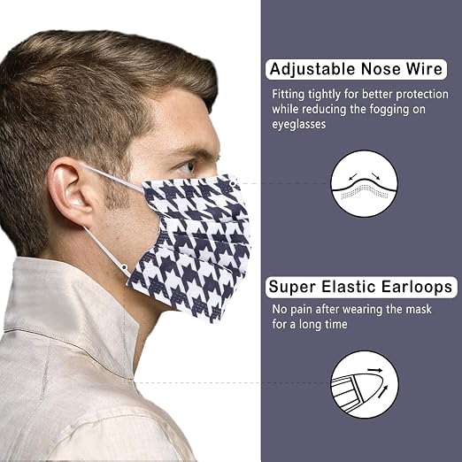 Borje Disposable Face Masks Breathable Face Mask 3 Ply - Image 3