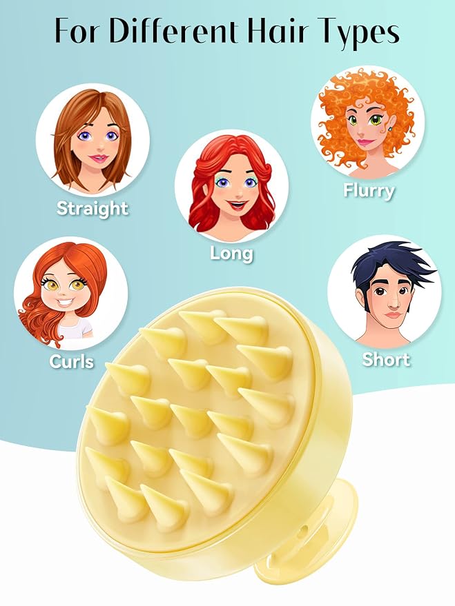 HEETA Scalp Massager with Soft Silicone Bristles - Image 6