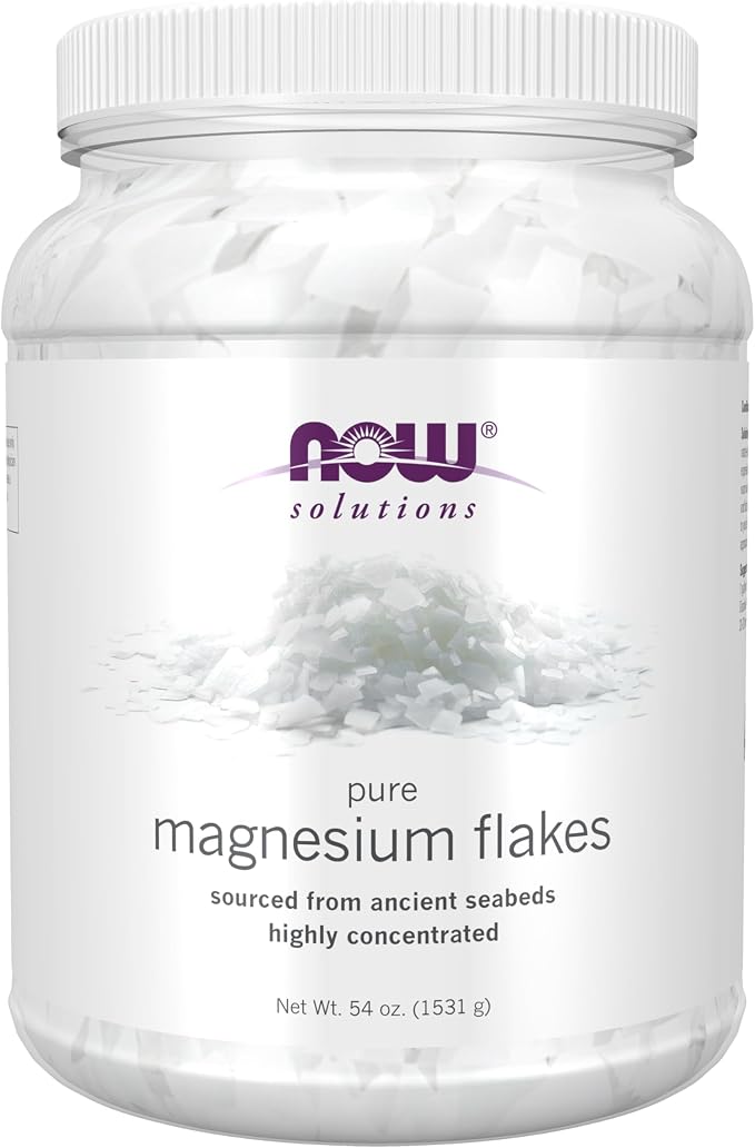 NOW Foods Solutions, Magnesium Flakes, 100% Pure, from the Ancient Zechstein by NOW