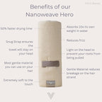 VOLO Hero Hair Towel – Ultra Soft Nanoweave™ Microfiber, Super Absorbent Quick - Image 3