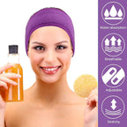 Whaline Spa Facial Headband 4 Packs Head Wrap Terry Cloth Headband Adjustable - Image 6