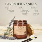 M&SENSE LavenderVanilla Scented Christmas Candle Gift, Aromatherapy Candle Set - Image 2