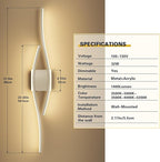 Joossnwell Bathroom Vanity Light Modern Bathroom Lighting Fixture Over Mirror - Image 4