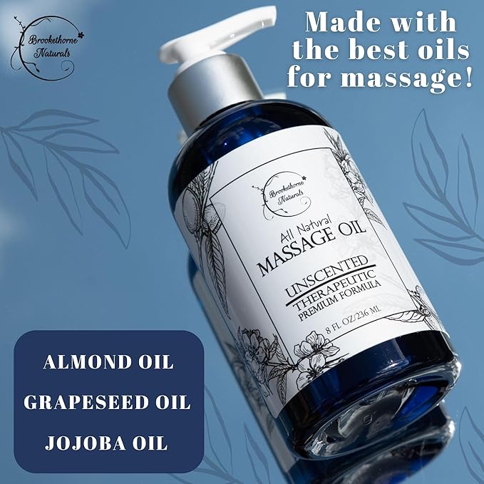 Unscented Massage Oil for Massage Therapy – 100% Natural Body Oil - Image 3