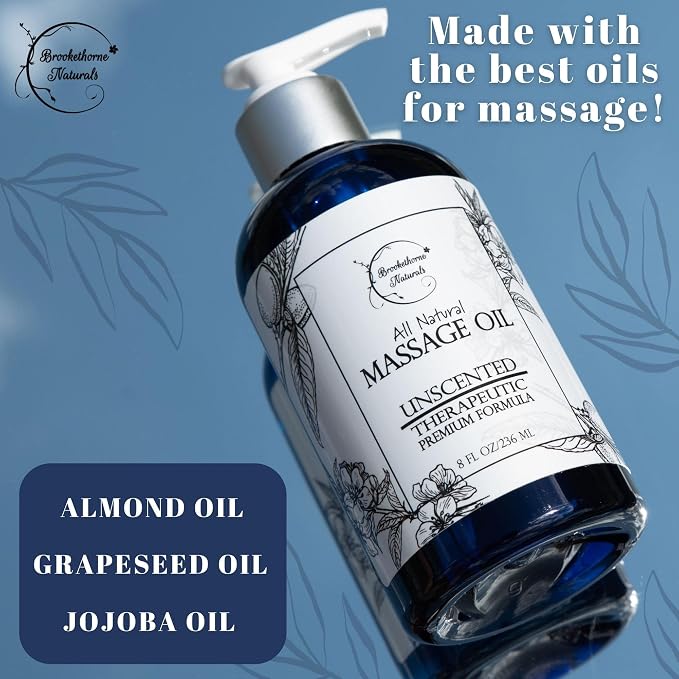Unscented Massage Oil for Massage Therapy – 100% Natural Body Oil - Image 3