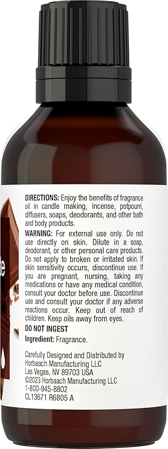 Horbäach Chocolate Fragrance Oil | 1 fl oz | - Image 2