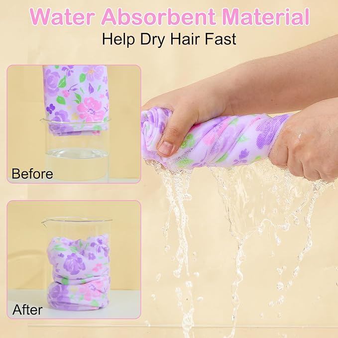 Basumee Microfiber Hair Towel Wrap - Image 2