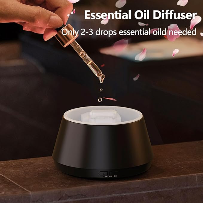 Flame Essential Oil Diffuser, Upgrade 7 Colour Lights Aromatherapy Diffuser - Image 4