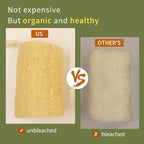 4.7" Natural Loofah Exfoliating Body Scrubber, Real Luffa Sponge - Image 4