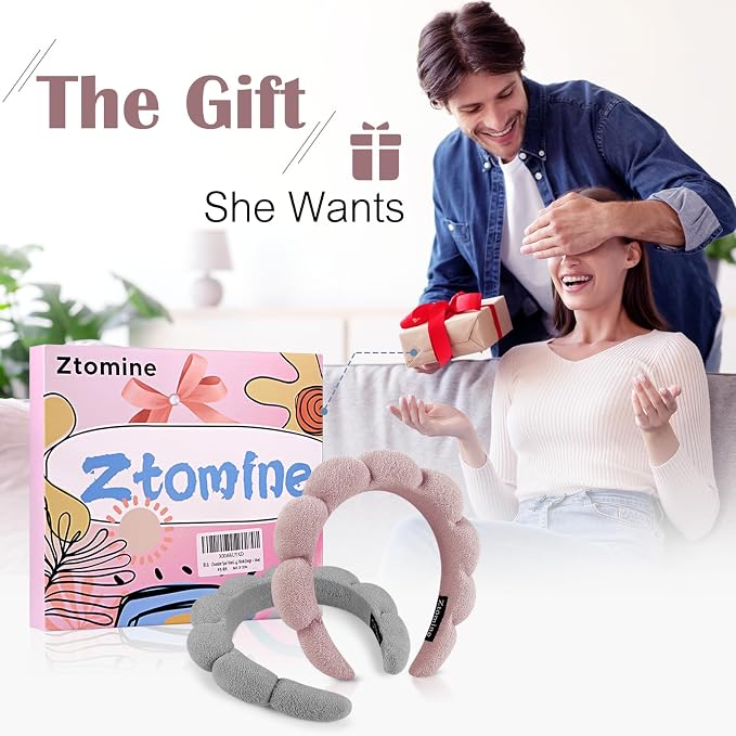 Ztomine Spa Headbands for Washing Face or Facial, Terry Cloth Headband Wash - Image 7